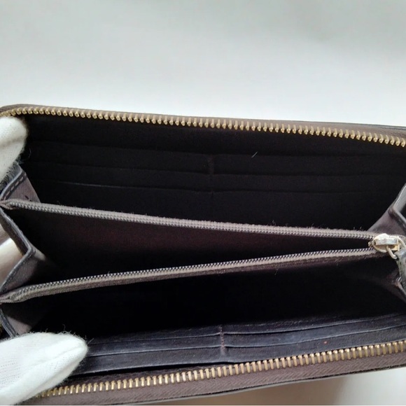 AUTH Fendi Long Wallet Brown Monogram Canvas - Picture 4 of 8